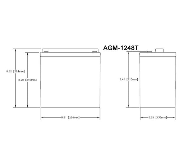 Chairman AGM-1248T - BDBatteries.com