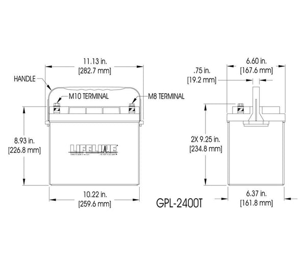 Lifeline GPL-2400T - BDBatteries.com