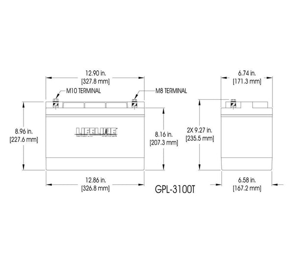 Lifeline GPL-3100T - BDBatteries.com
