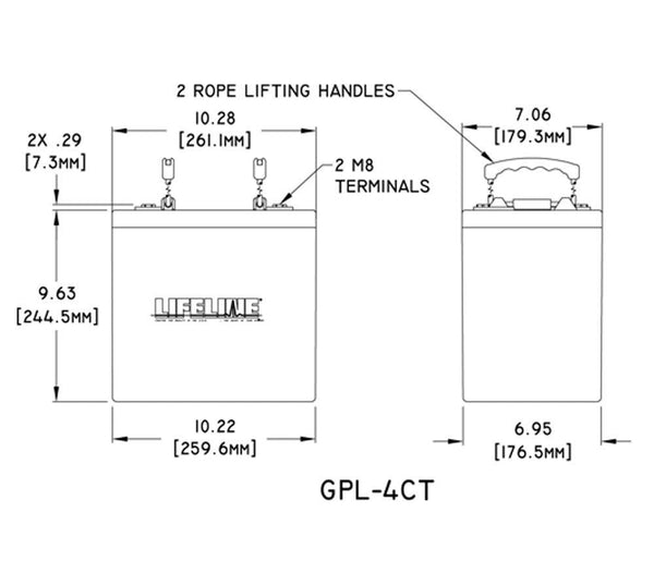 Lifeline GPL-4CT - BDBatteries.com