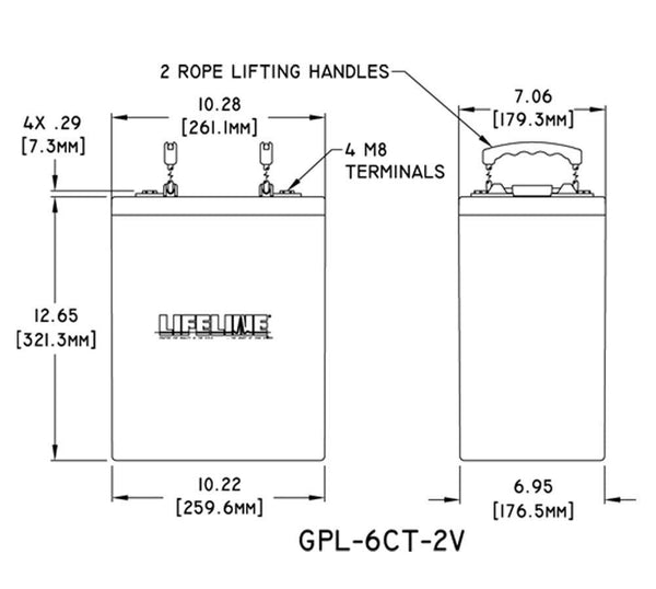 Lifeline GPL-6CT-2V - BDBatteries.com