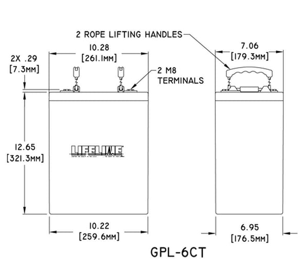 Lifeline GPL-6CT - BDBatteries.com